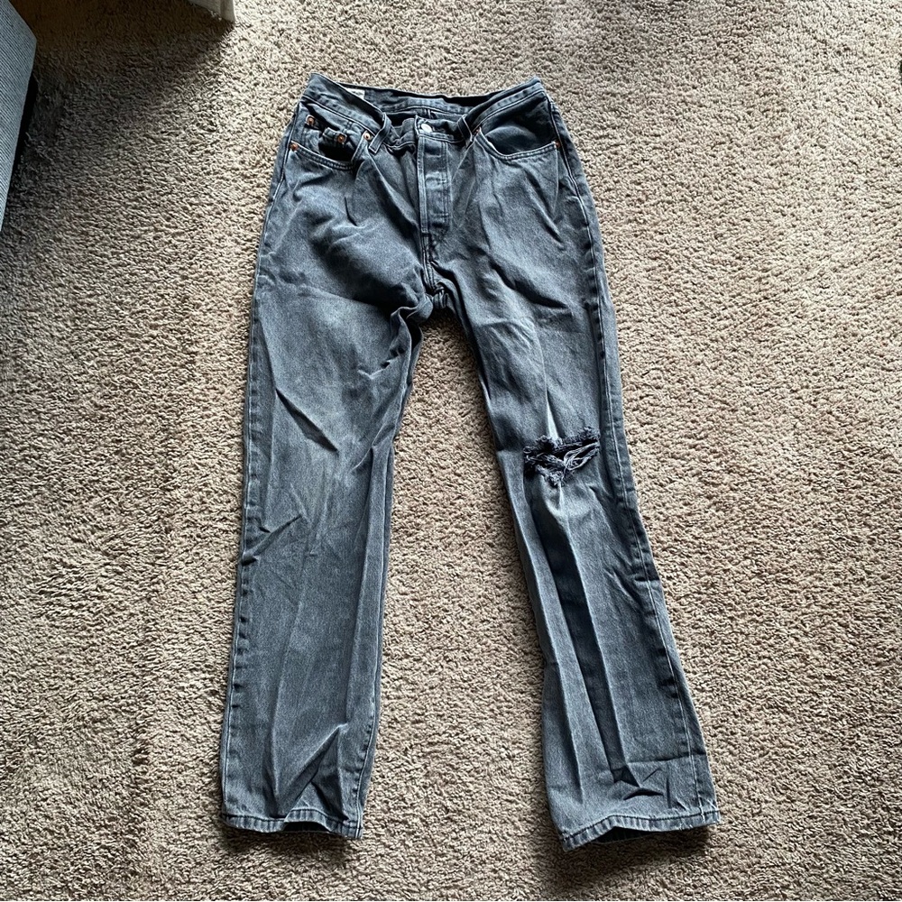 Levi’s 501 Black Distress Jean Size 2